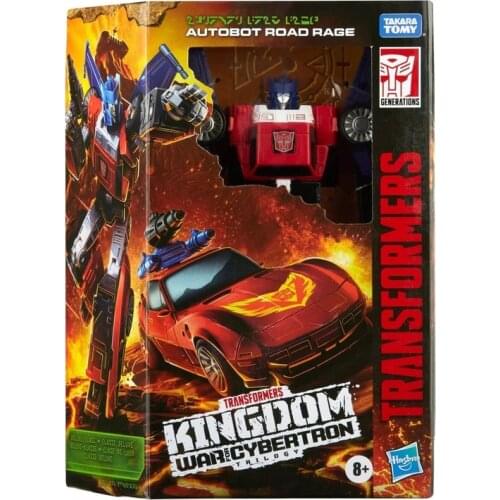 Hasbro Transformers Toys Generations War for Cybertron: Kingdom Deluxe Wfc-K41 Autobot Road Rage Action Figure Christmas Gift