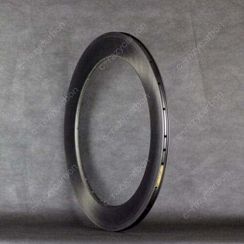 Carbon Rims 700C Cyclocross Rims 55mm Depth Road Rims Clincher Rims and Tubeless Ready Best Value Section Carbon Bicycle Rims