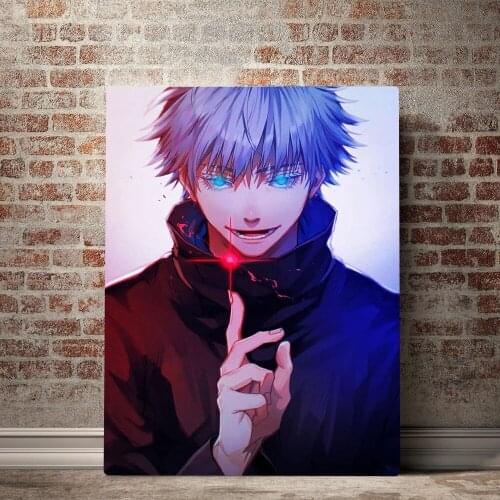 Canvas Painting Home Anime Jujutsu Kaisen Fight Boy Decor Picture Modern Printed Modular Poster For Living Room Wall Art Frame