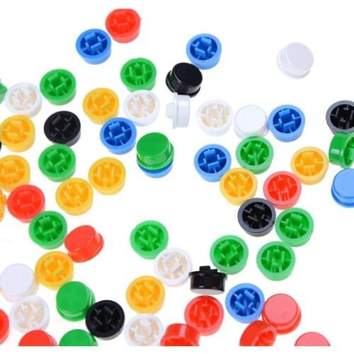 20pcs/set Mixed Color Round Tactile Button Caps Kit For 12x12x7.3MM Tact Switches Product Offers