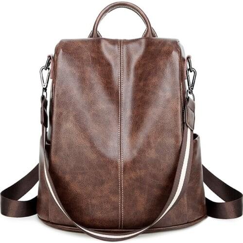 New product fashion shoulder bag large capacity soft leather backpack travel bag designer backpack