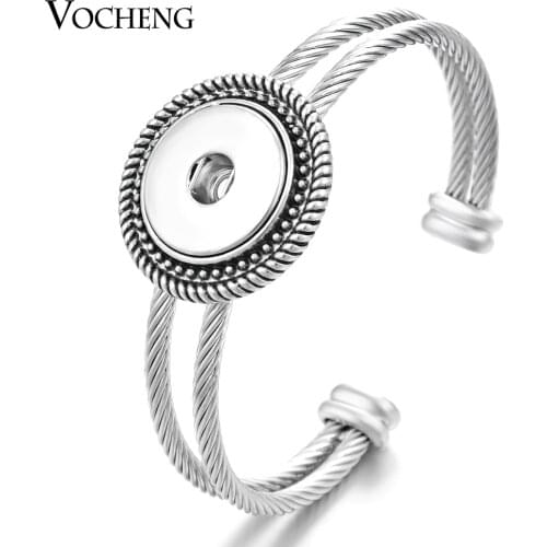 Wholesale 10pcs/lot Vocheng Ginger Snaps Jewelry 18mm Custom Cuff Bangle NN-401*10 Free Shipping