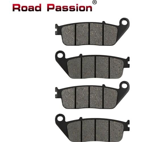 Road Passion Motorcycle Front Brake Pads for HONDA NV400 Steed 95-97 XR400 XR 400 Supermotard VT600 Shadow ST1100 CBR1000F