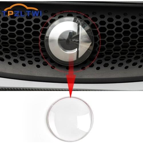 Car Front Grill Rear Emblem Logo Protective Cover For Mercedes Smart fortwo forfour 453 Dust-proof Cover Car Styling Accessories