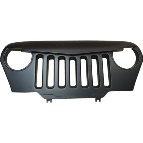 Grill Cover Front Grille w/Mesh Inserts Compatible with Jeep Wrangler TJ