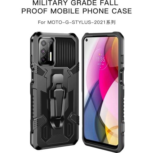 Shockproof Case For Motorola Moto G Power Stylus Play 2021 One 5G Ace G9 G8 E7 E6S Luxury Rugged Hybrid Armor Stand Cover Fundas
