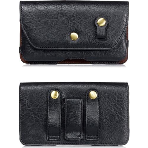 Universal PU Leather Mobile Phone Bag 4.7-6.4'' For Samsung/iPhone/Huawei/HTC/LG/Xiaomi Wallet Case Belt Pouch Coin Purse Cover