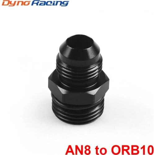 ORB-10 O-ring Boss AN10 10AN to AN8 8AN Male Adapter Fitting Black BX101908