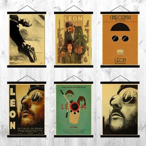 Vintage Classic Movie Leon the professional poster retro poster Painting Home Room Decor Kraft Wall stickers