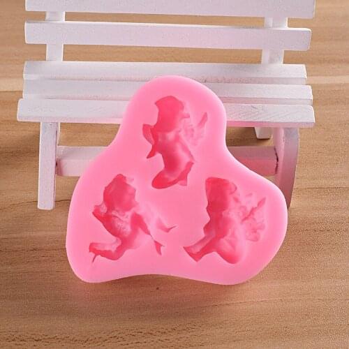 1PC 3D Angel Silicone Mold Retro Frame Shape Baking Pan Cake Decorating Tools Chocolate Soap Mold Cake Stencils Kitchen DIY Tool