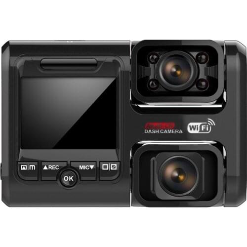 2inch HD Car DVR Dual Lens Night Vision Panoramic 24h Park Monitor Wireless Dash Cam Vehicles Car DVR GPS Module