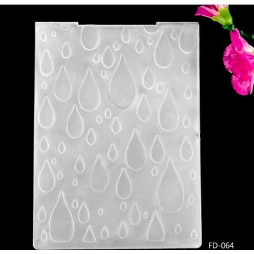 2019 New Arrival Scrapbook Water Drops Design DIY Paper Cutting Dies Scrapbooking Plastic Embossing Folder