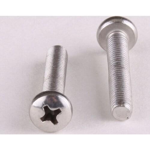 5PCS 304 Stainless Steel Phillips Head Machine Screw / Phillips Pan Head Machine Screws M5*50 GB818