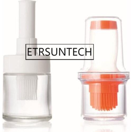 50pcs Portable Basting Brush Kitchen Gadgets Silicone Heat Resisting Oil Bottle Brushes Cooking Accessories Barbecue Tool