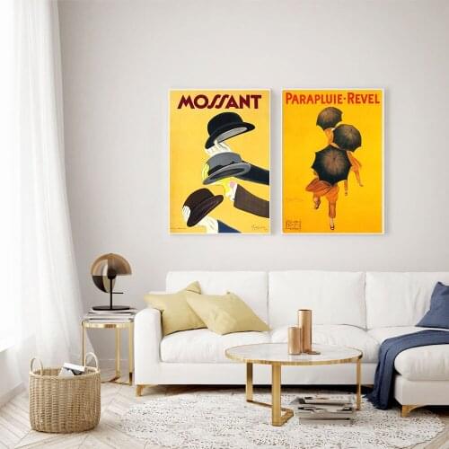 Surrealism Abstract Hat Umbrella Wall Art Canvas Painting Nordic Posters and Prints Wall Pictures for Living Home Decoration