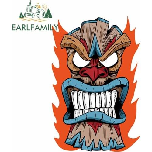 EARLFAMILY 13cm x 8.7cm for Anger Totem Car Stickers Personality Laotop Windows Car Styling Cartoon Windshield Motorcycle Decal