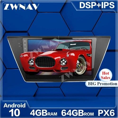 PX6 4+64GB Android 10.0 Car Multimedia Player For Volkswagen Touran 2015-2017 Navi Radio navi stereo IPS Touch screen head unit