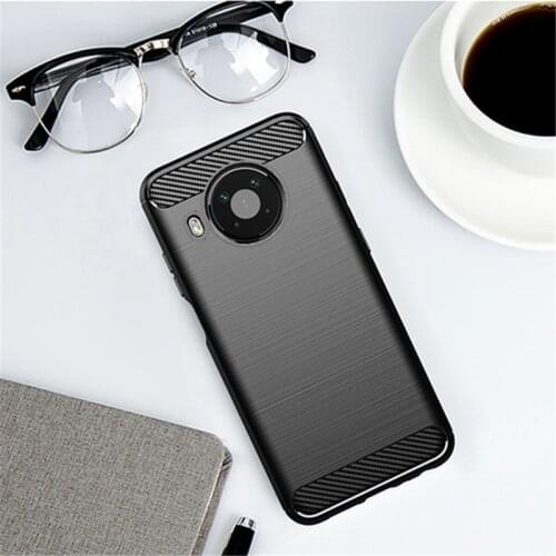For Cover Nokia X10 Case For Nokia X10 Bumper Silicon Anti-knock Carbon Fiber Shell Back Case For Nokia X10 X 10 Cover 6.67 inch