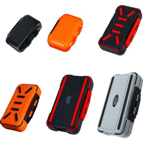 Fishing Waterproof Fishing Tackle Box Double-Sided Bait Lure Hook Accessory Case Fishing Storage Box S M L