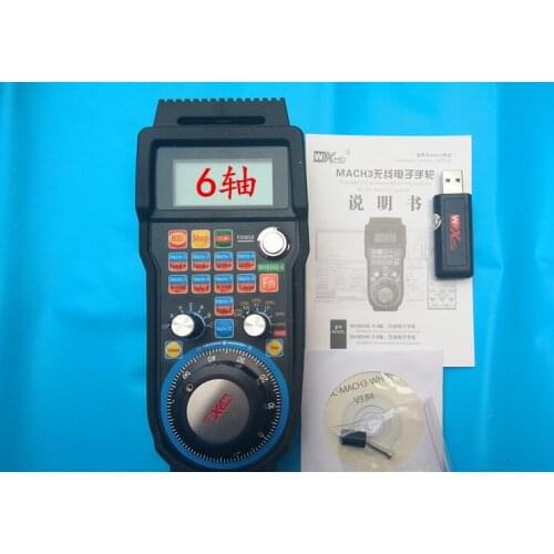 CNC Wireless USB MPG Pendant Handwheel for Mach3, 6 axis wireless handwheel, 4 axis wireless handwheel