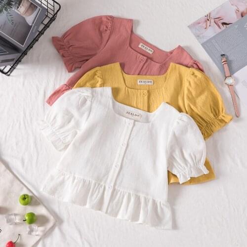Kids Girl T Shirt Summer Baby Cotton Aesthetic Clothes Children Clothing White T-shirts Short Sleeve Vestiti Casual Wear BA60DX
