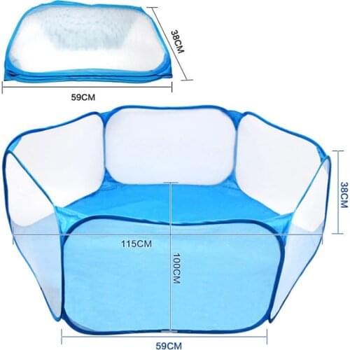 Pet Playpen Portable Fashion Open Indoor / Outdoor Small Animal Cage Game Playground Fence for Hamster Guinea- Pigs Dog Cat