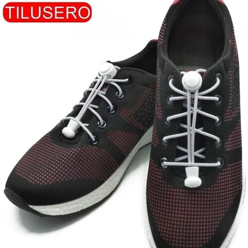 Stretching Elastic Lock Shoe lace Of Locking Shoe Laces Elastic Sneaker No Tie Shoelaces