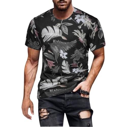 Summer Vintage Ethnic Printed T shirt Mens Oversized Short Sleeve Pullover Harajuku Streetwear Comfy Round Neck Tshirts Мужская