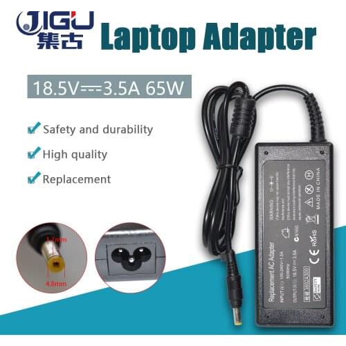 JIGU 239704-001 239427-003 18.5V 3.5A 4.8*1.7MM 65W Replacement For HP For Evo N400 N410 N600 Laptop AC Charge Power Adapter