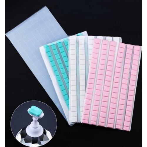 Nail art Adhesive Glue Clay Light Blue Pink White Reusable Removable Fixed Nail Display Tool For Salon Manicure Practice