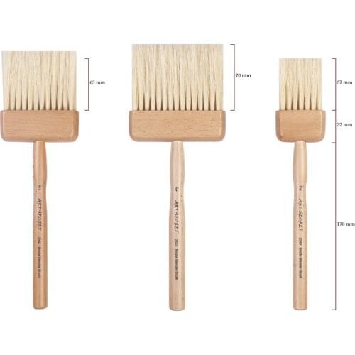 2540 hog bristle wooden handle blender art brush
