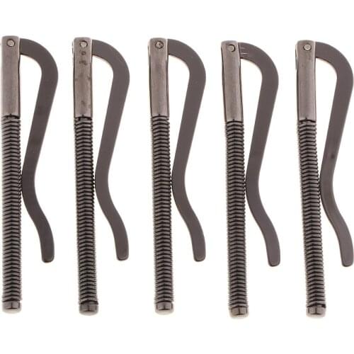5 Pieces Spring Money Clip Steel Bar Nickel Plate for Bifold Wallet Purse Leather Craft Tools 75mm