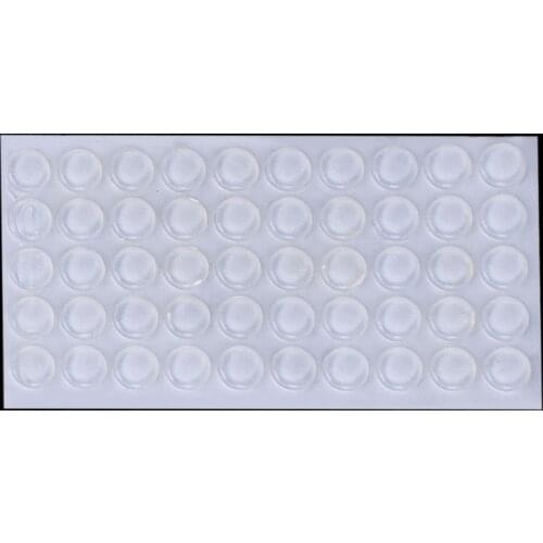 2021 New 50Pcs Door Stops Stopper Silicone Cabinet Self Adhesive Bumper Damper Buffer Pad