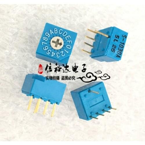 Original new 100% S-1030A rotary switch 16 gear 0-F code dial 4:1 inverse complementary code
