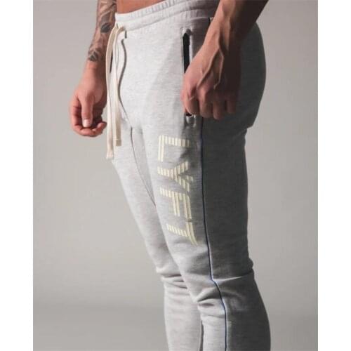 Dropshipping Jogging Pants Men Sport Sweatpants Running Pants Men Joggers Cotton Trackpants Slim Fit Pants Bodybuilding Trouser