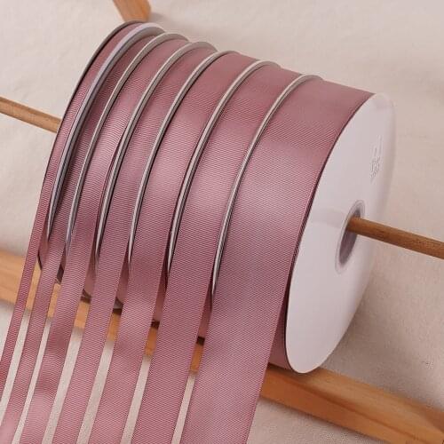 Dusty Pink Grosgrain Ribbon 100Yards/91Meter Wedding Christmas Webbing Cake Gift Box Decoration Flower Pack Hand DIY Accessories