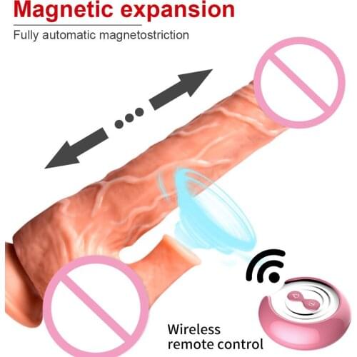 Realistic Dildo Vibrator Electric Sucking Heating Telescopic Vibrating Big Penis G Spot Sex Toy for Women Remote Dildo Vibrators