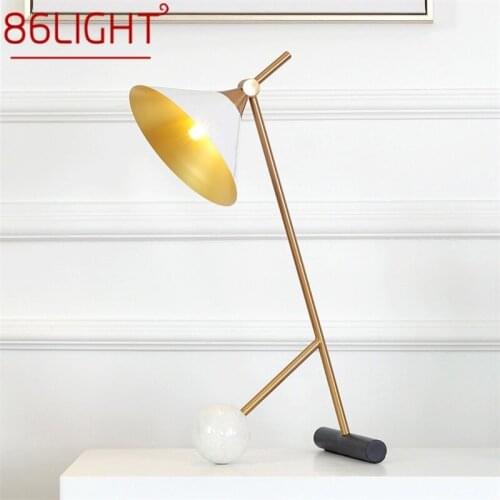 86LIGHT Modern Table Lamp Design E27 Reading White Desk Light Home Bedside LED Eye Protection For Children Bedroom Study Office