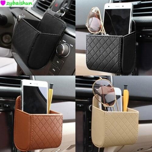 Car Vent Seat Back Tidy Storage Box PU Leather Coin Bag Case Pocket for Jaguar XF XJ XJS XK S-TYPE X-TYPE XJ8 XJL XJ6 XKR XK8