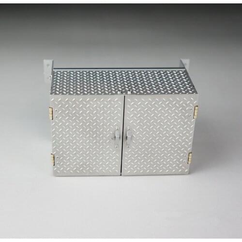 Tamiya truck upgrade parts 9cm width simulate metal tool box for 1/14 tamiya rc car accessorres remote control car rc toys truck