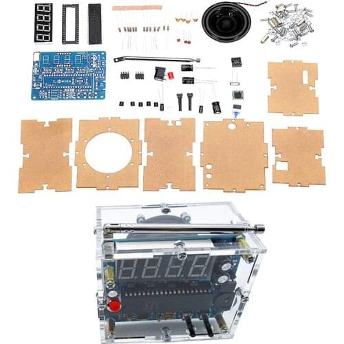 TEA5767 DC 4.5V-5.5V Diy Mini Digital FM Radio 87MHZ-108MHZ 2W 8ohm Speaker Electronics Kit - Arduino Compatible Kits & Diy Kits