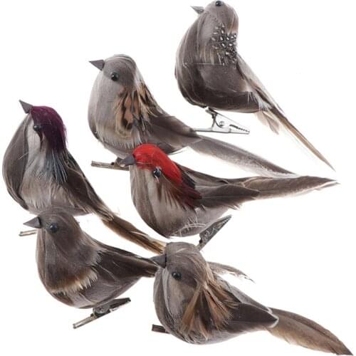 1PCS Home Decoration Artificial Foam Feather Bird Designer Home Decor Weeding Gift Christmas Tree Decorations