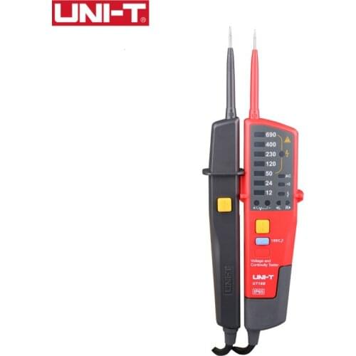 UNI-T UT18B Voltmeter 690V AC DC Voltage Meter Waterproof Test Pen RCD Testers LED Indication Auto Range Worklight