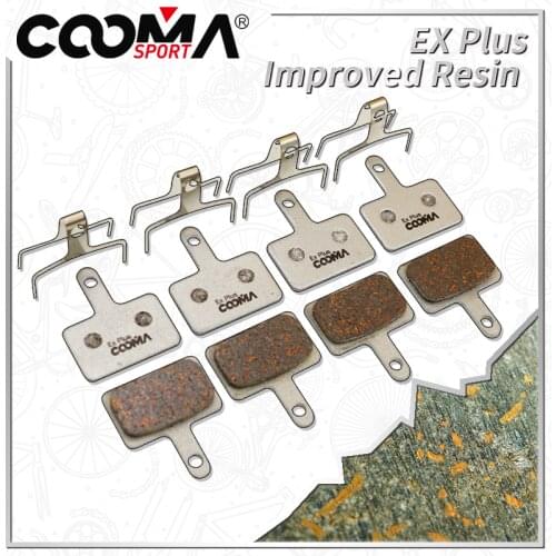 Bicycle Disc Brake Pads for Shimano M515, M525, M4050, C501, C601, M355, M375, M395, M415, M416, M445, M446 Disc Brake, 4 Pairs