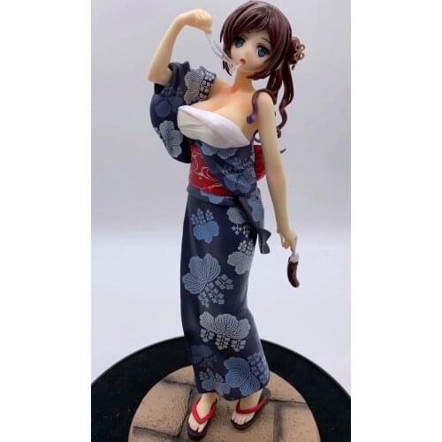 28cm Alphamax SKYTUBE Amamiya Takatsuki Fukasaki Gojin Fireworks Festival Yukata Figure Bathrobe Toys Ornaments Collections Doll