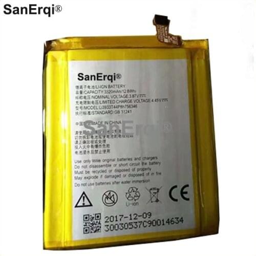 Li3933T44P8h756346 Battery For ZTE A2017 A2018 For ZTE Axon 7 For ZTE Axon 7S Replacement Battery 3320mAh