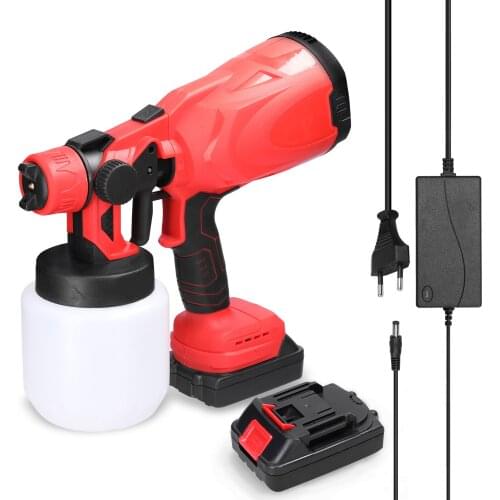 Cordless Paint Sprayer Brushless Detachable High Pressure Electric Sprayer Spraying Machine with 800ml Canister for Furniture