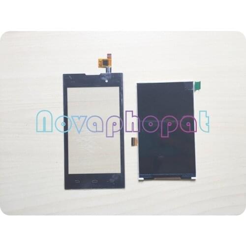 Novaphopat Black Touchscreen For Fly IQ4418 LCD Display Touch Screen Digitizer Sensor Touch Panel Glass Screen Replacement