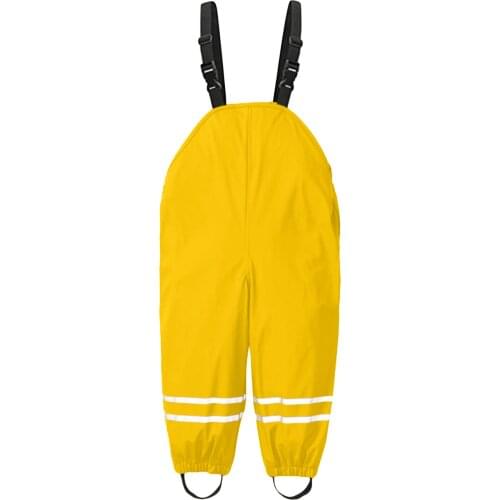 TELOTUNY Toddler Kids Boys Girls Rain Dungarees Outdoor Windproof Waterproof Breathable Mud Jumpsuit Clothes Trousers Overalls