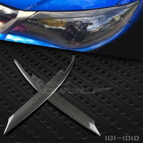 Fit For Subaru Impreza 2007 2008 2009 2010 Real Carbon Fiber Headlight Eye Line Eyelid Garnish 2pcs